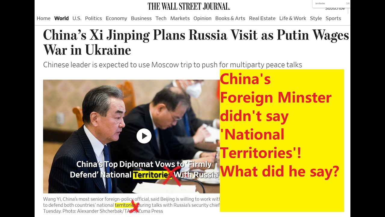 WSJ Made a Mistake in Translating China's Foreign Minister's Speech; What has the Diplomat Said?